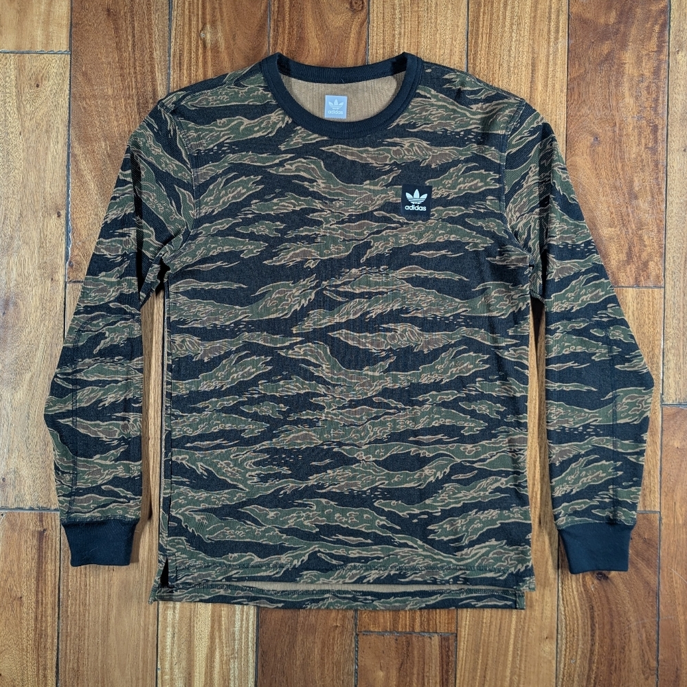 Adidas AOP Tiger Camouflage Thermal T-shirt (S)